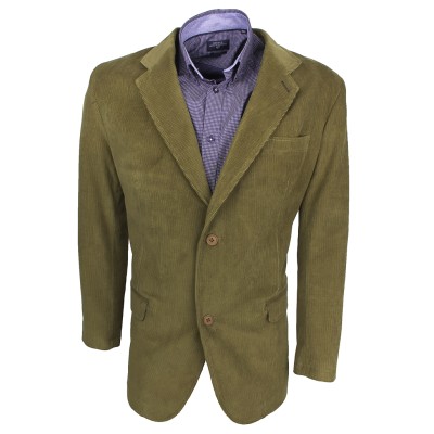 STEF2055 Plus Size (Plus Size) Olive Corduroy Jacket