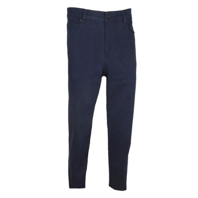 STEF60204 Plus Size (Plus Size) Blue Cabardine Pants