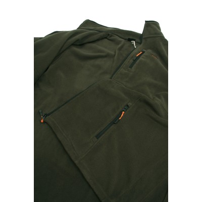 DOUBLE80641(MFT-13) Plus Size(Plus Size) Fleece Jacket Khaki