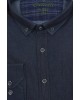 CASTELLI71183 Plus Size Long Sleeve Blue Denim Shirt
