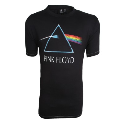D555-20899 Plus Size (Plus Size) Pink Floyd Short Sleeve T-Shirt Black